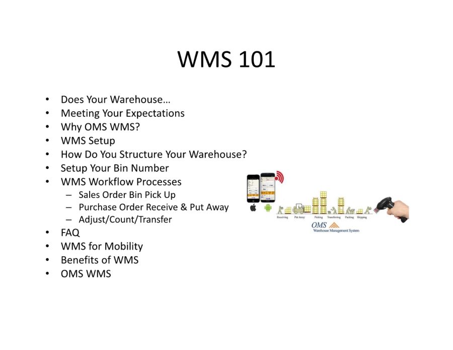 OMS Warehouse Management - WMS 101 