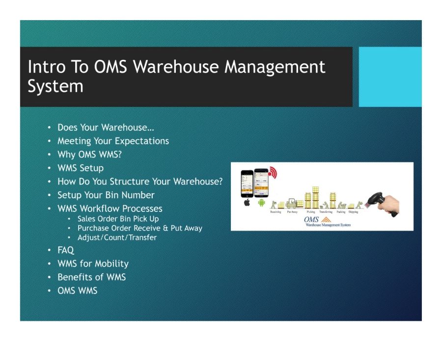 Intro To OMS Warehouse Management System