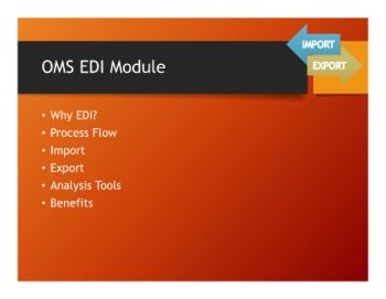 OMS EDI Interface Overview for ERP