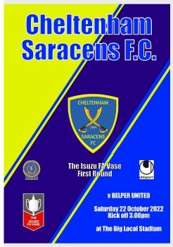 Cheltenham Saracens v Belper Utd FA Vase 221022