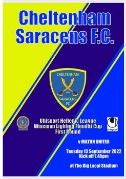 Cheltenham Saracens v Milton Utd 130922