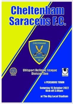 Cheltenham Saracens v Pershore Town 151022