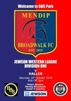 Mendip Broadwalk FC v Hallen 191024