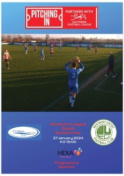 Cribbs FC v Westbury Utd 270124