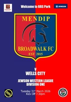 Mendip Broadwalk FC v Wells City 310326