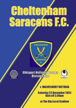 Cheltenham Saracens FC v Malmesbury Victoria 231223