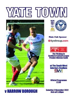 Yate Town FC v Harrow Borough 051122
