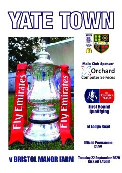 Yate Town v Bristol Manor Farm FA Cup 220920