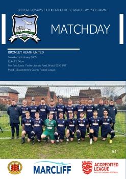 Matchday Programme 11 - Filton Ath v Bromley Heath