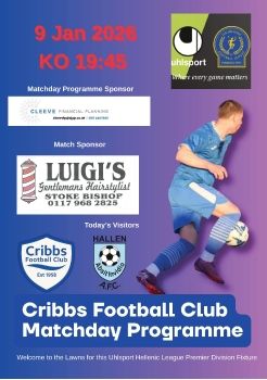Cribbs FC v Hallen 090126