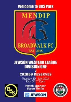 Mendip Broadwalk FC v Cribbs Res 300724 