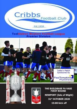 Cribbs FC v Newport IW 311020