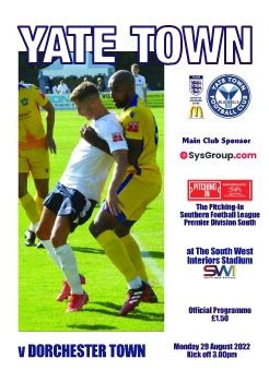 Yate Town FC v Dorchester Town 290822