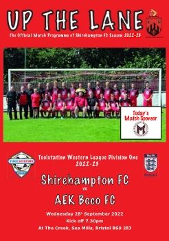 Shirehampton FC v AEK Boco 280922