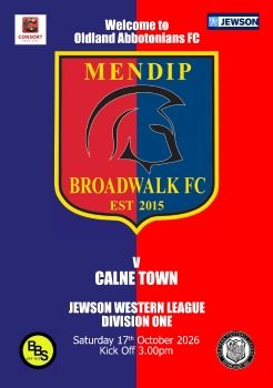 Mendip Broadwalk FC v Calne Town 171026