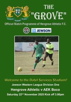 Hengrove Athletic v AEK Boco 221125