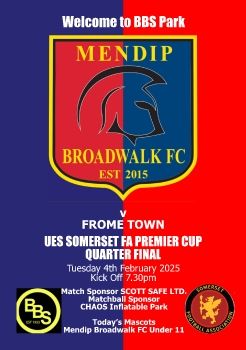 Mendip Broadwalk FC v Frome Town 040225