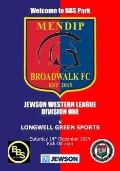 Mendip Broadwalk FC v Longwell Green Sports 141224