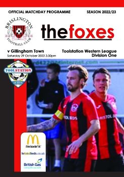 Brislington FC v Gillingham Town 291022