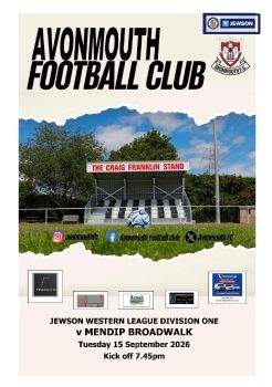 Avonmouth FC v Mendip Broadwalk 150926