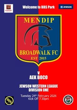 Mendip Broadwalk FC v AEK Boco 240226