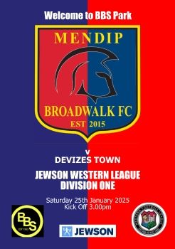 Mendip Broadwalk FC v Devizes Town 250125