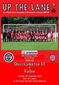 Shirehampton FC v Hallen GFA Trophy 101224