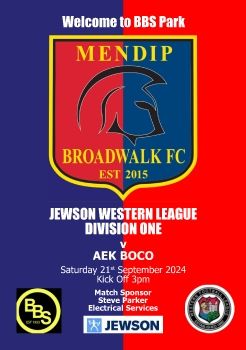 Mendip Broadwalk FC v AEK Boco 210924