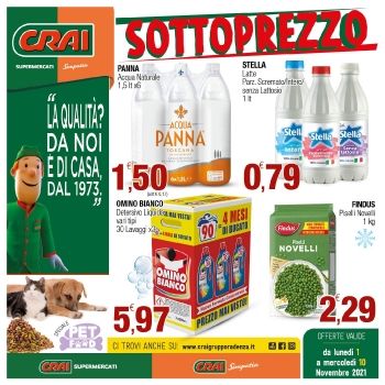 SOTTOPREZZO Offerte valide da lunedì 1 a mercoledì 10 novembre 2021