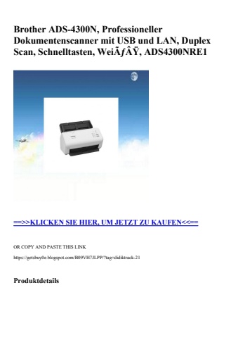 1571 brother ads-4300n  professioneller dokumentenscanner mit usb und lan  duplex scan  schnelltasten  w