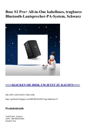 4685 bose s1 pro  all-in-one kabelloses  tragbares bluetooth-lautsprecher-pa-system  schwarz