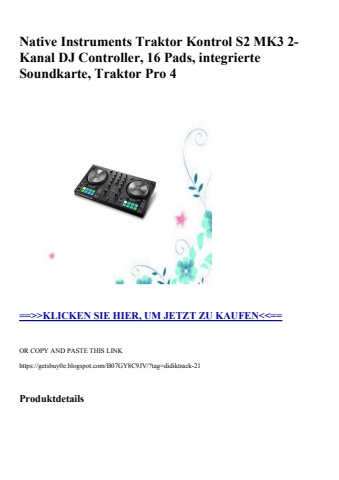 6570 native instruments traktor kontrol s2 mk3 2-kanal dj controller  16 pads  integrierte soundkarte  t
