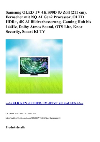 0424 samsung oled tv 4k s90d 83 zoll  211 cm   fernseher mit nq ai gen2 prozessor  oled hdr   4k ai bild