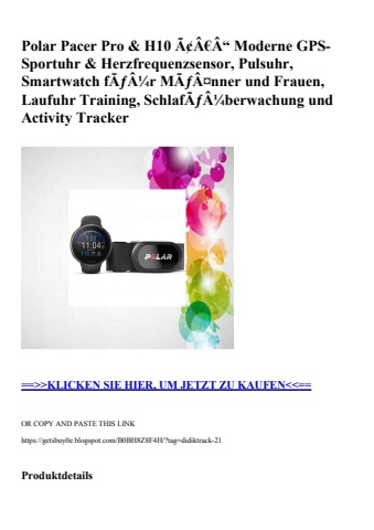 4932 polar pacer pro   h10 ã¢â€â“ moderne gps-sportuhr   herzfrequenzsensor  pulsuhr  smartwatch fãƒâ¼r