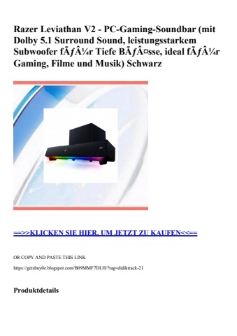 3166 razer leviathan v2 - pc-gaming-soundbar  mit dolby 5