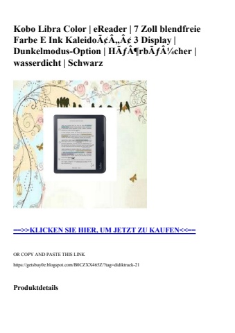 6852 kobo libra color   ereader   7 zoll blendfreie farbe e ink kaleidoã¢â„â¢ 3 display   dunkelmodus-op