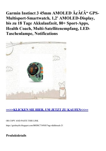 4730 garmin instinct 3 45mm amoled ã¢â€â“ gps-multisport-smartwatch  1 2' amoled-display  bis zu 18 tage