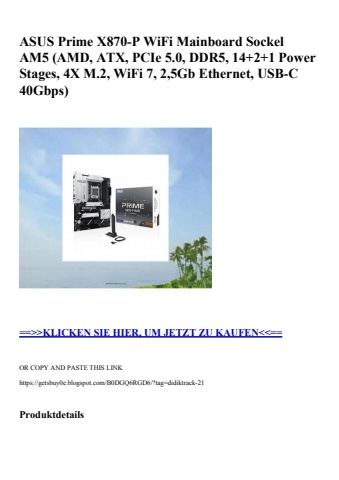 1231 asus prime x870-p wifi mainboard sockel am5  amd  atx  pcie 5