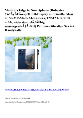 8580 motorola edge 60 smartphone  robustes 6 67ã¢â€âœ-poled-display mit gorilla glass 7i  50-mp-moto-ai-