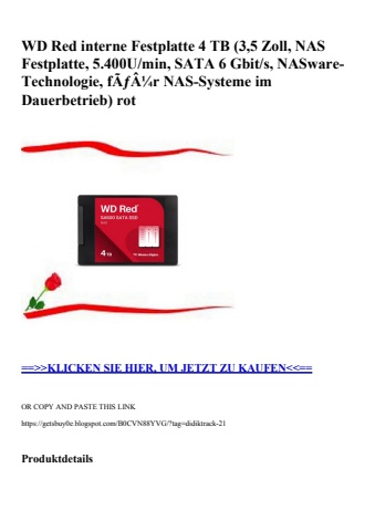 4194 wd red interne festplatte 4 tb  3 5 zoll  nas festplatte  5