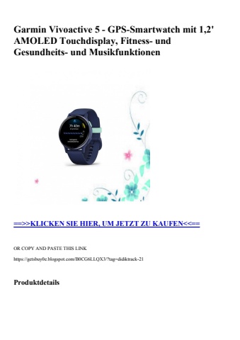 4194 garmin vivoactive 5 - gps-smartwatch mit 1 2' amoled touchdisplay  fitness- und gesundheits- und mu