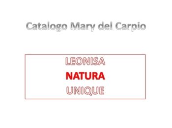 Catalogo Mary del Carpio