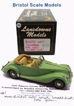 Collecting Bristol scale model cars