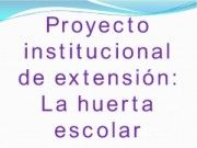 Proyecto institucional de extensión