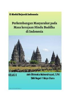 Perkembangan Masyarakat pada Masa Hindu Buddha di Indonesia