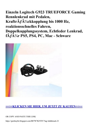 7708 einzeln logitech g923 trueforce gaming rennlenkrad mit pedalen  kraftrãƒâ¼ckkopplung bis 1000 hz  r