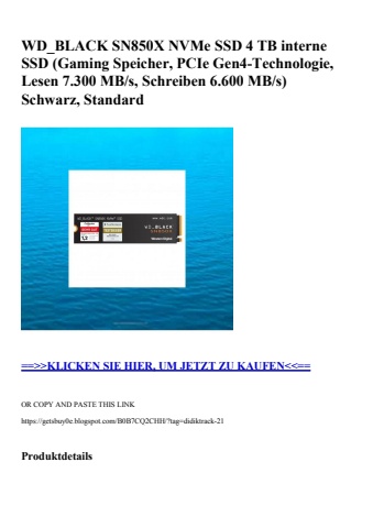 5336 wd_black sn850x nvme ssd 4 tb interne ssd  gaming speicher  pcie gen4-technologie  lesen 7