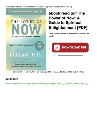 ebook read pdf the power of now a guide to spiritual enlightenment [pdf]