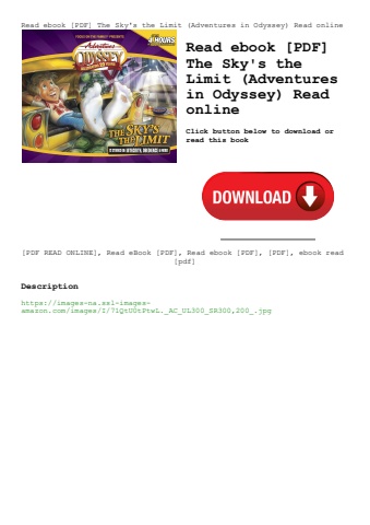 read ebook [pdf] the sky's the limit (adventures in odyssey) read online