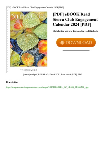 [pdf] ebook read sierra club engagement calendar 2024 [pdf]